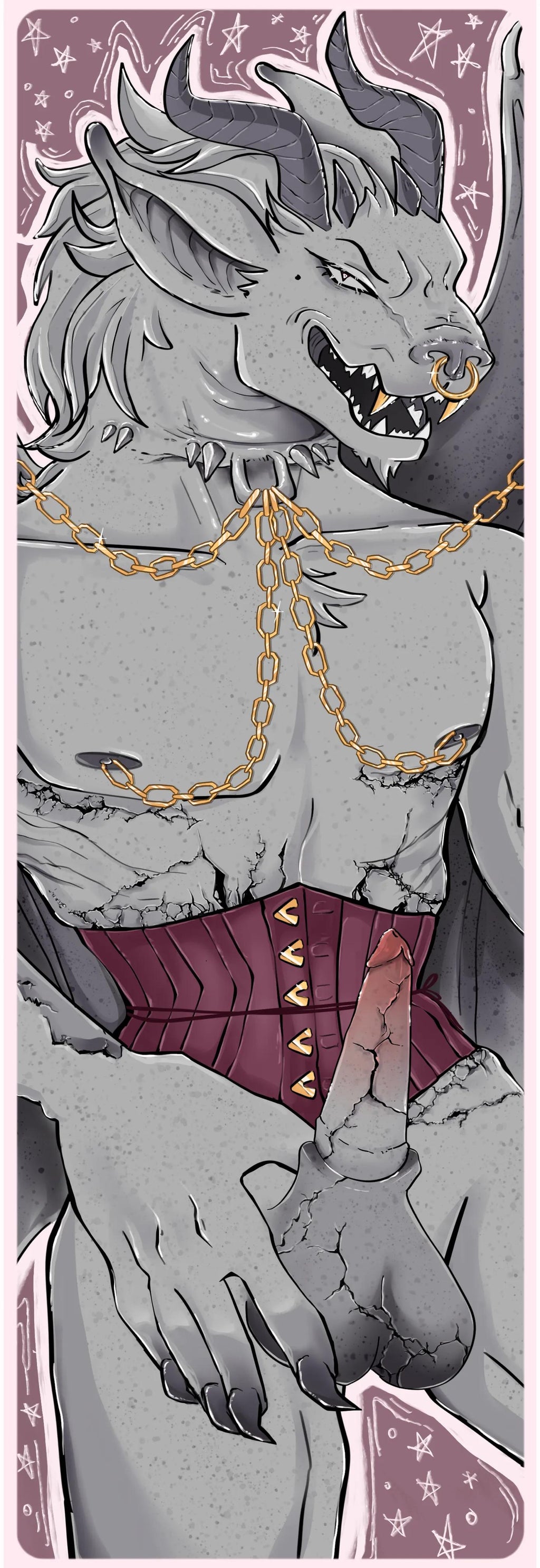 Nathalia Rui Art • Gargoyle SFW/NSFW Bookmark