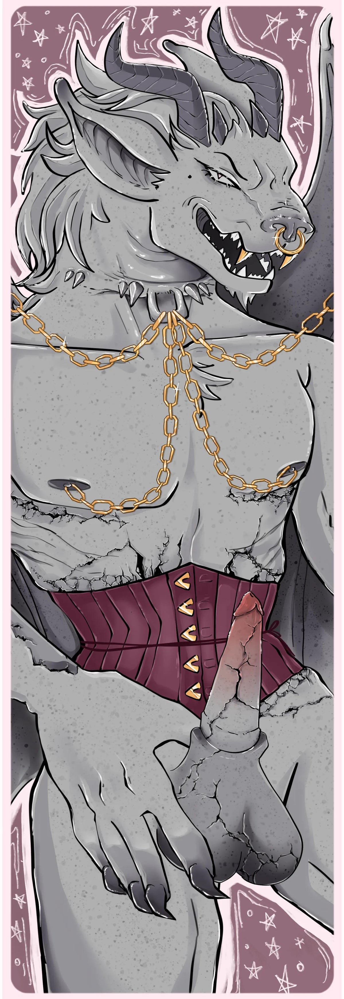Nathalia Rui Art • Gargoyle SFW/NSFW Bookmark