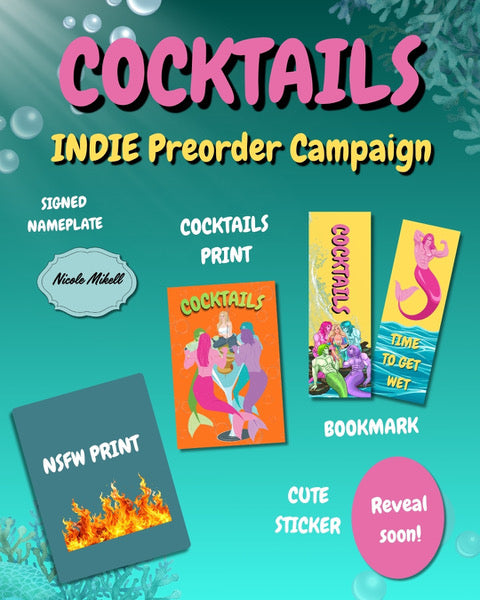 PREORDER • Cocktails by Nicole Mikell • Paperbacks w/ SWAG • Release Date: December 3rd