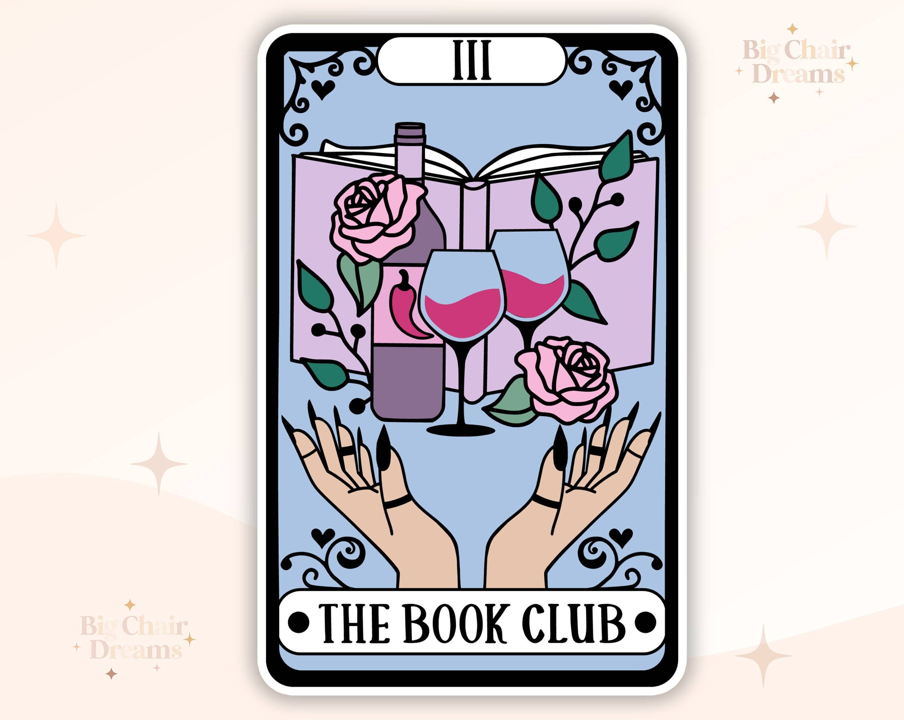 Tarot Card Stickers • Book Tropes and Cryptids Designs • 2.5" Glossy Stickers