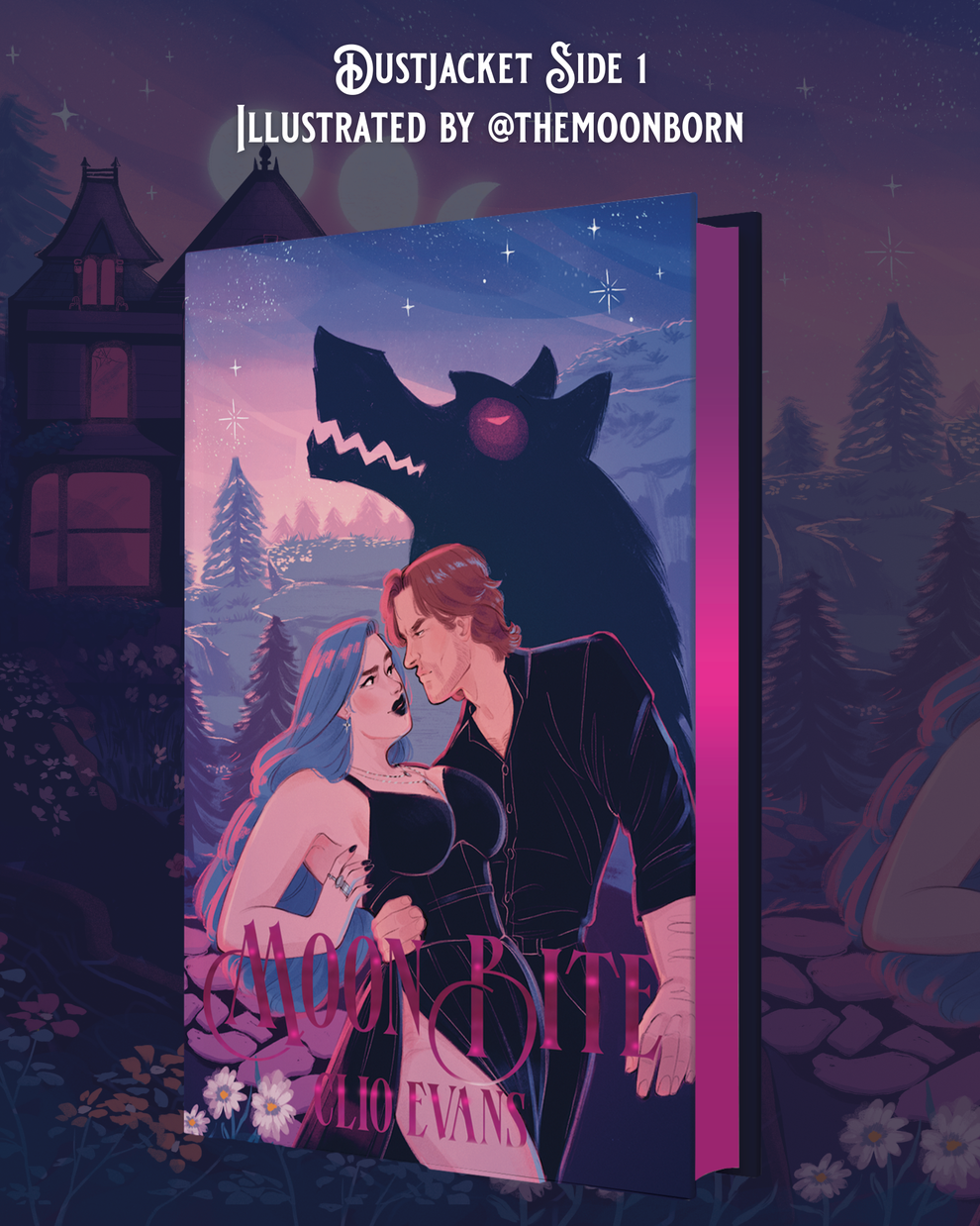 PREORDER Clio Evans • Moon Bite • Special Edition Hardcover w/ Pink Foil Edges + Cover Text