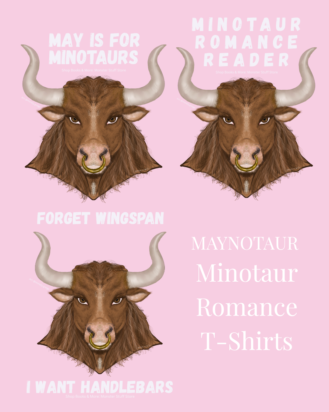PREORDER • Minotaur Lover Unisex T-Shirts • Three Design Options • MAYNOTAUR Collection