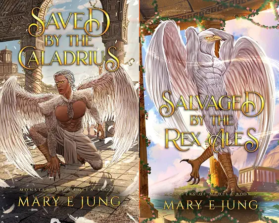 Saved by the Caladrius and Salvaged by the Rex Alex • by Mary E Jung • Exclusive NSFW Ebook - Monster Stuff Store