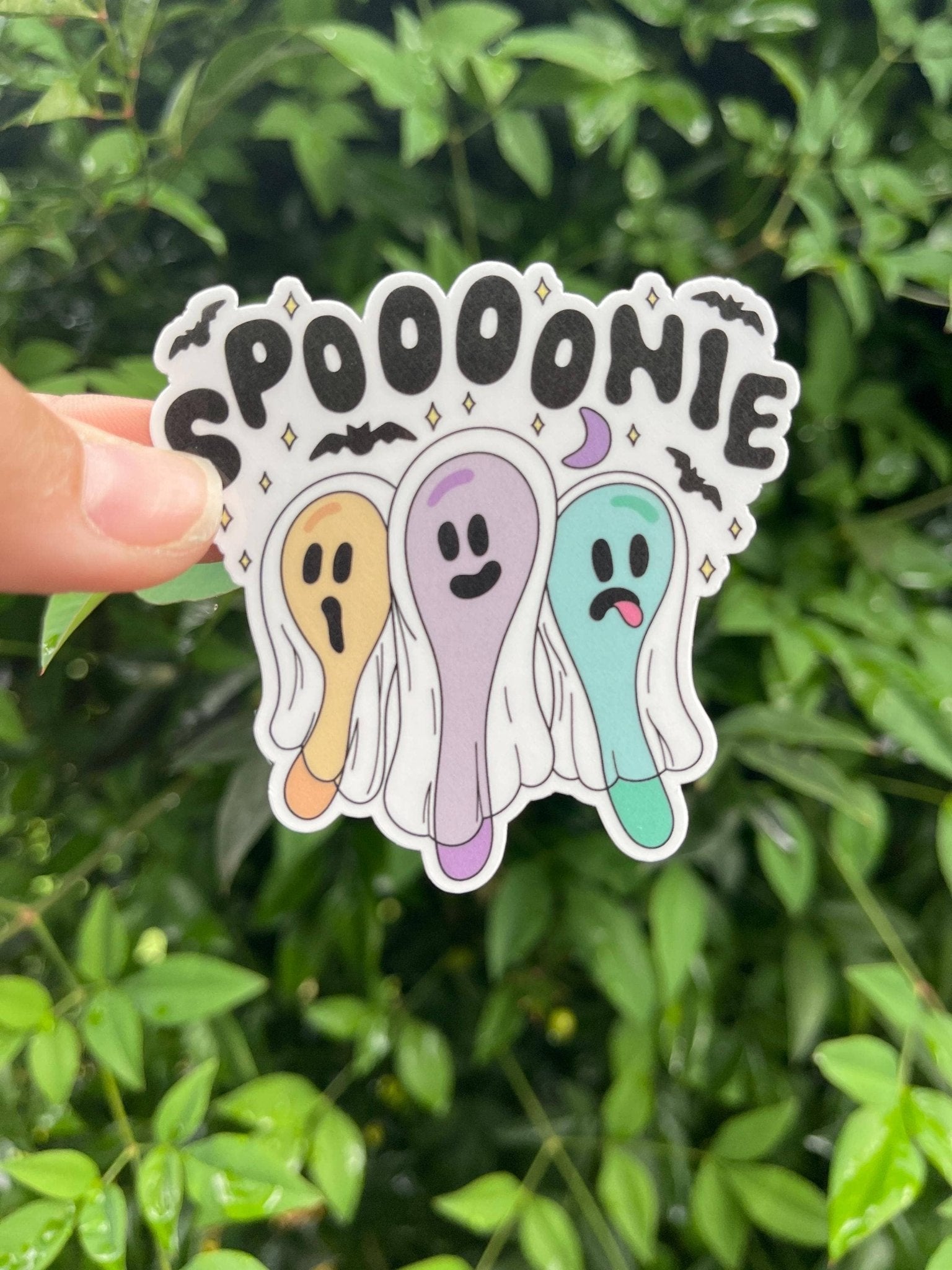 Spoooonie Ghost Sticker - Halloween - Ghost - Fall - Monster Stuff Store
