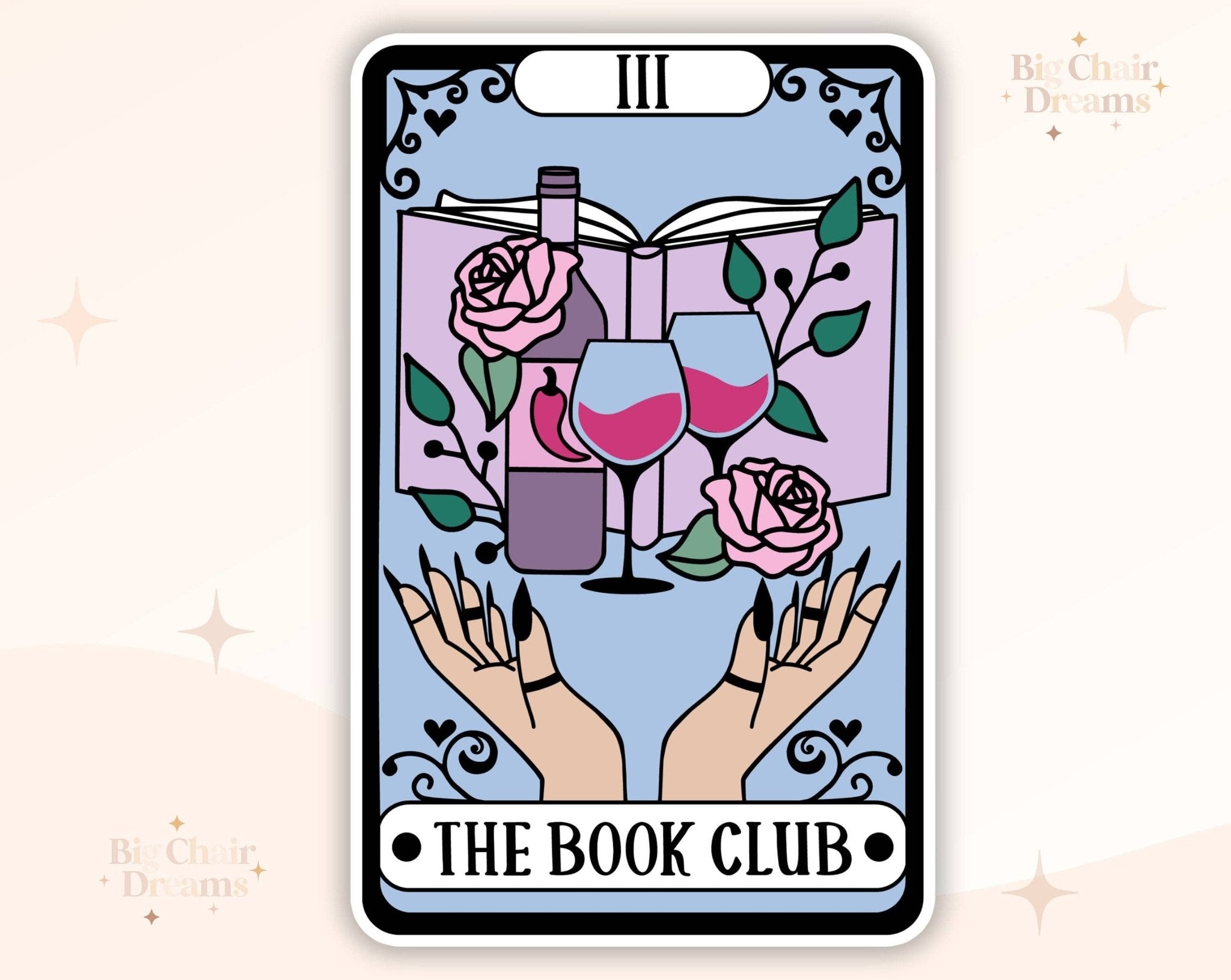 Tarot Card Stickers • Book Tropes and Cryptids Designs • 2.5" Glossy Stickers - Monster Stuff Store