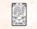 Tarot Card the Tablet Sticker - Book Lover Sticker - Monster Stuff Store