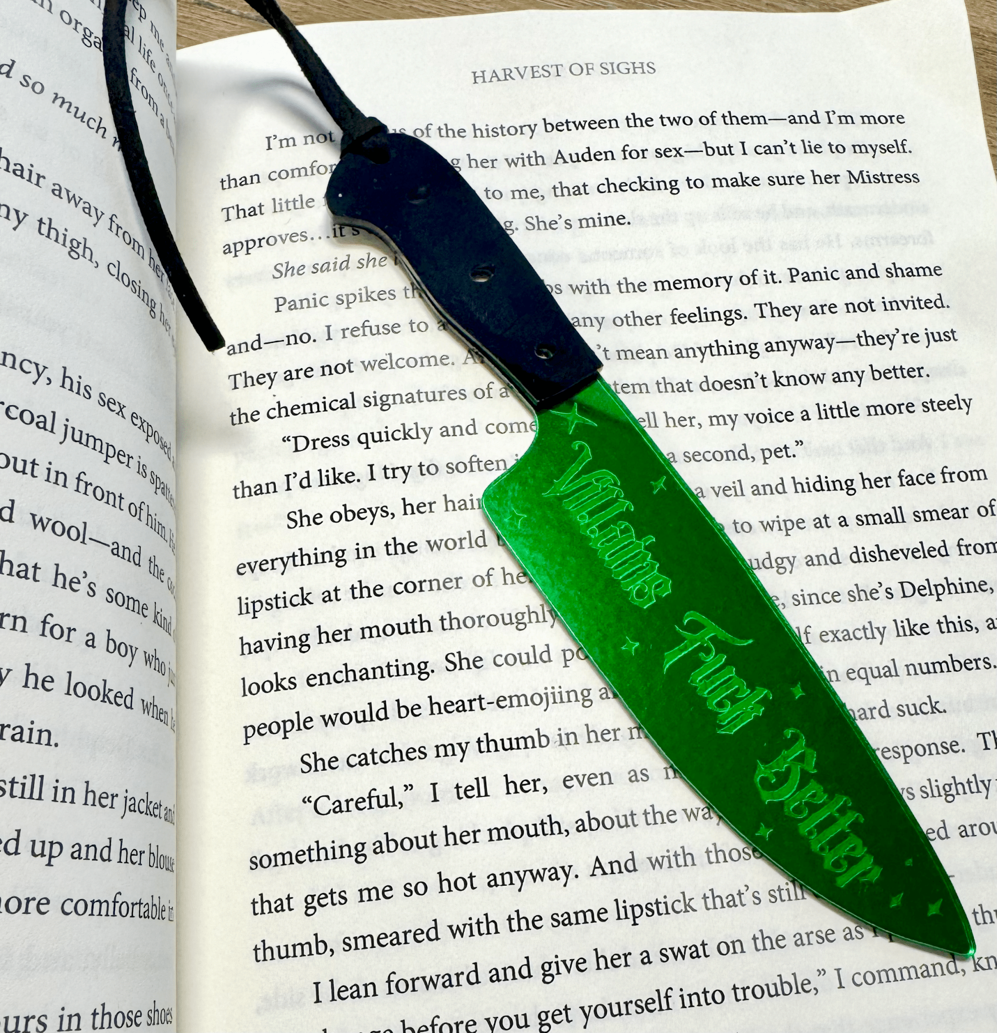 Villains Fuck Better - Mirrored Knife Bookmark - Monster Stuff Store