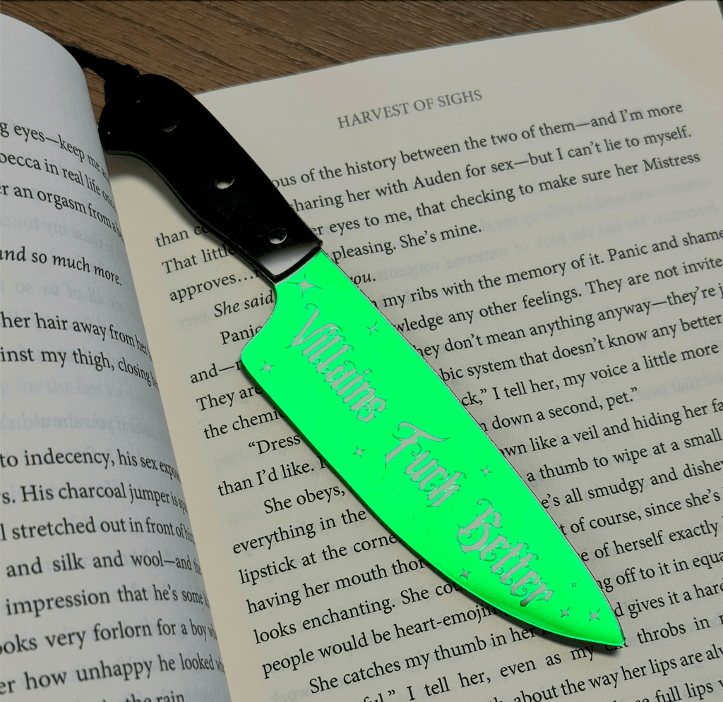 Villains Fuck Better - Mirrored Knife Bookmark - Monster Stuff Store