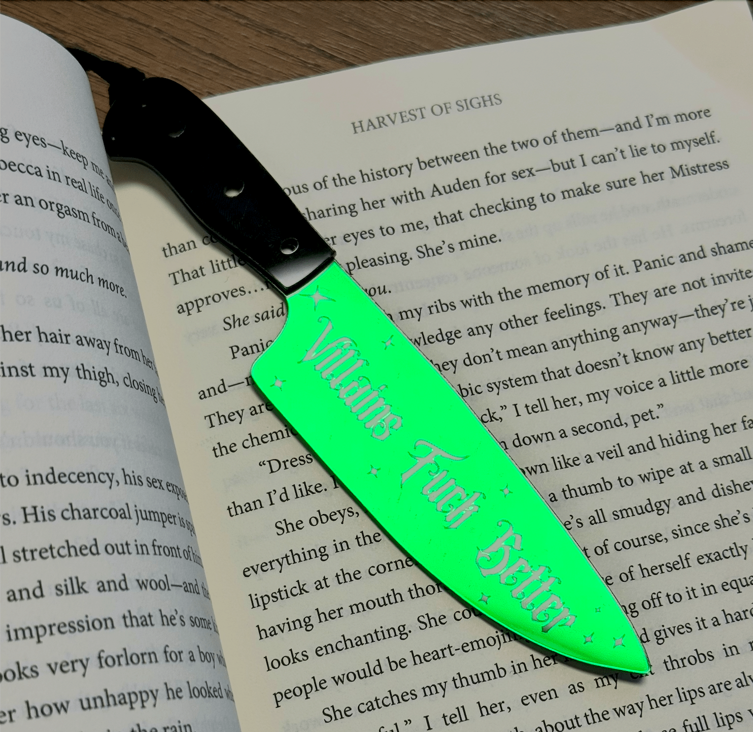 Villains Fuck Better - Mirrored Knife Bookmark - Monster Stuff Store