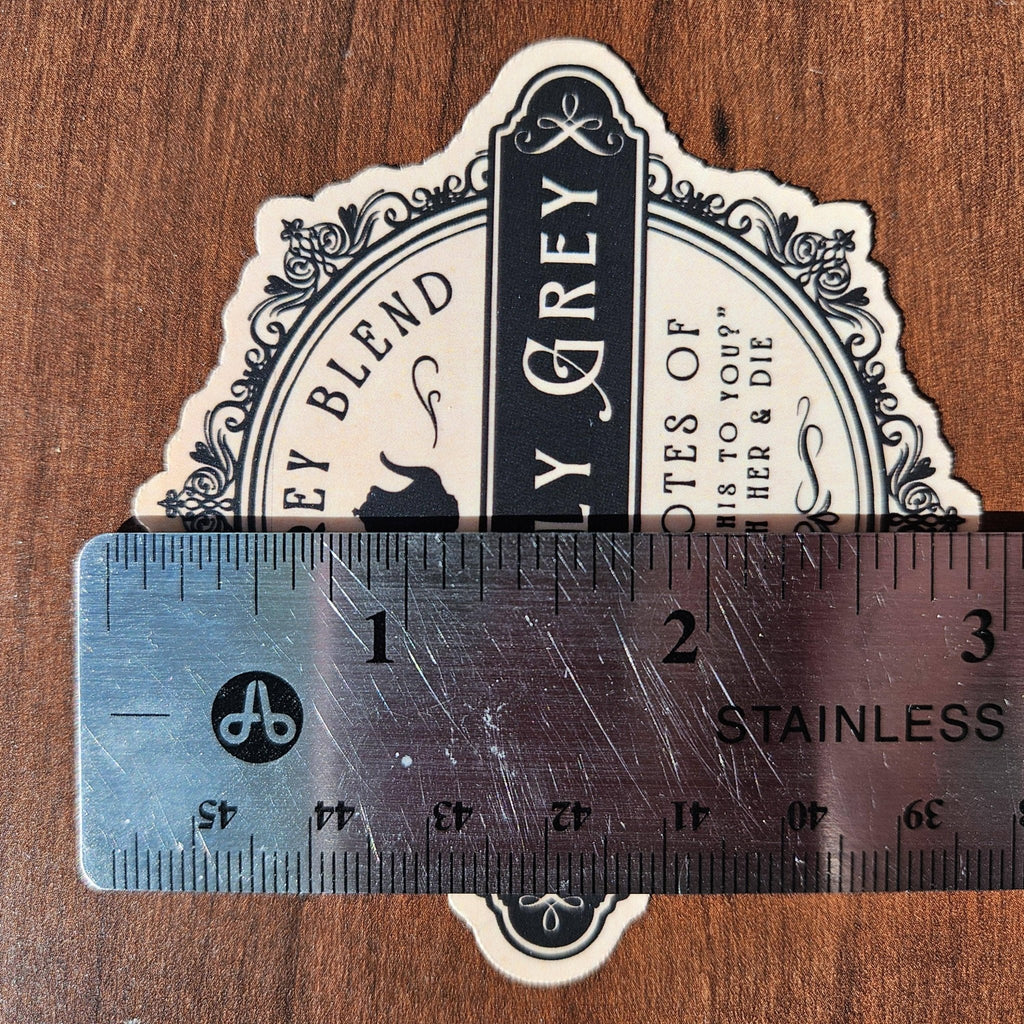 Vintage Apothecary Earl Grey Tea Bookish Sticker Set - Monster Stuff Store
